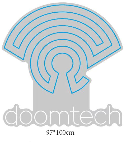 Doomtech neon sign logo