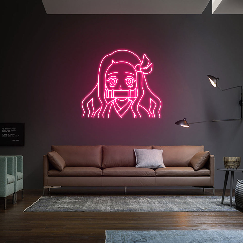 anime-girl-neon-licht-pink